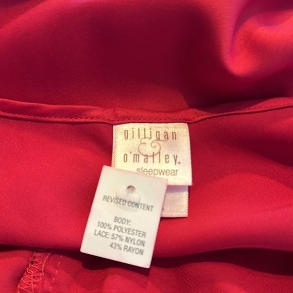 Gillian & O’ Malley Sleepwear for Target Deep Rose Silky Slinky Slip Gown Size M - Picture 9 of 11